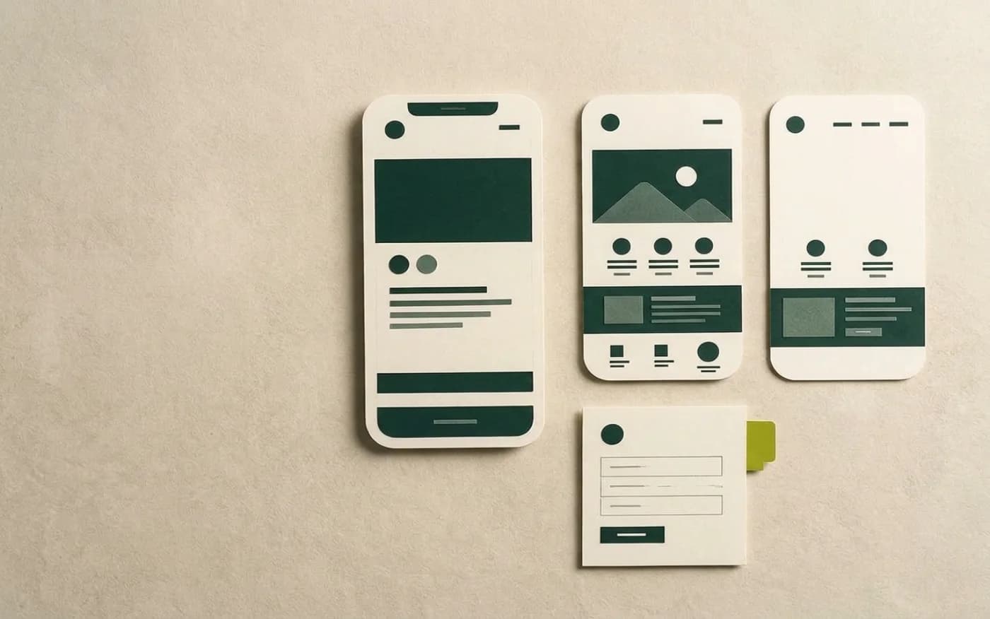 Paper-crafted prototype with a few screens and a TestFlight invite