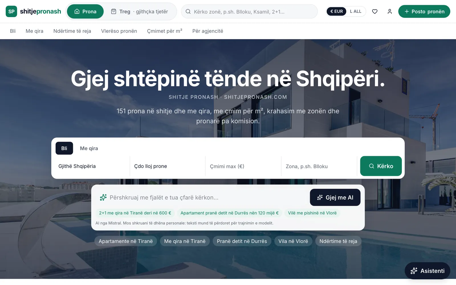 ShitjePronash · Portal pronash për Shqipërinë